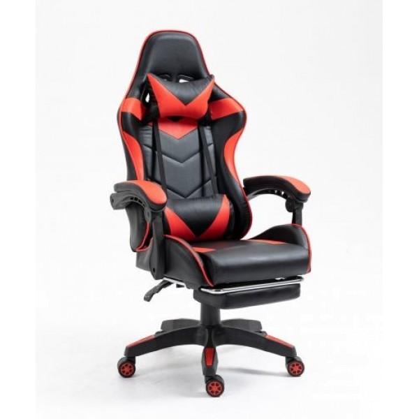 

Кресло геймерское игровое компьютерное для геймера Vecotti GT-222 Black/Red 130кг c подставкой для ног
