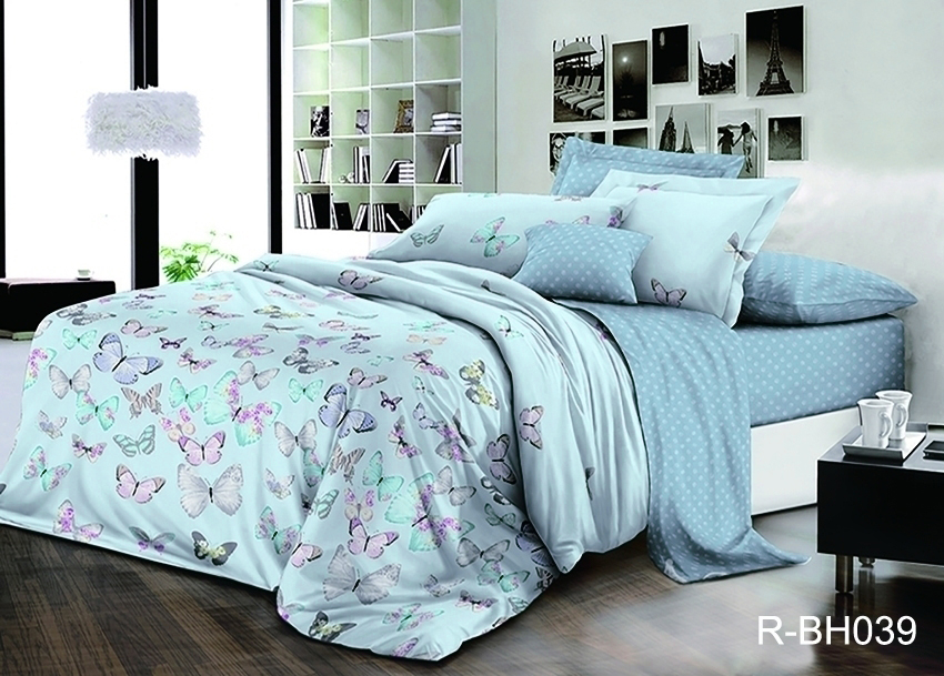 

Постельное белье с компаньоном (R-BH039) Семейный TAG tekstil Голубой