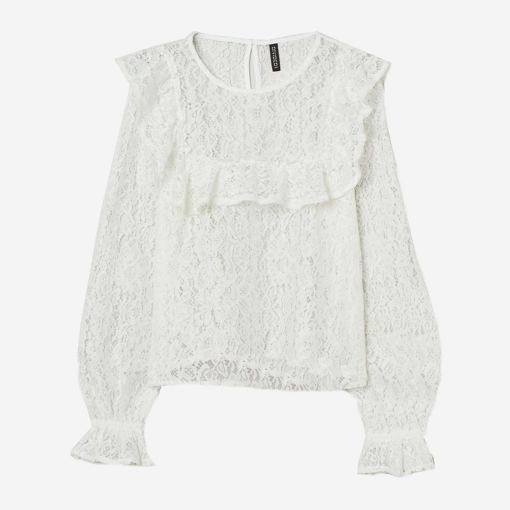 

Блузка H&M 9619973abr  Молочная, Блузка H&M 9619973abr XL Молочная
