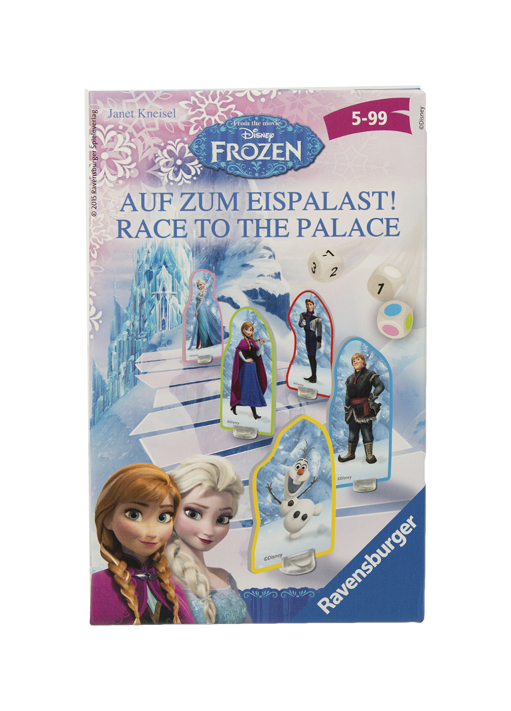 

Настольная игра "Ледяной замок Эльзы" Disney 11,5х18,5см Голубой 32000000179742