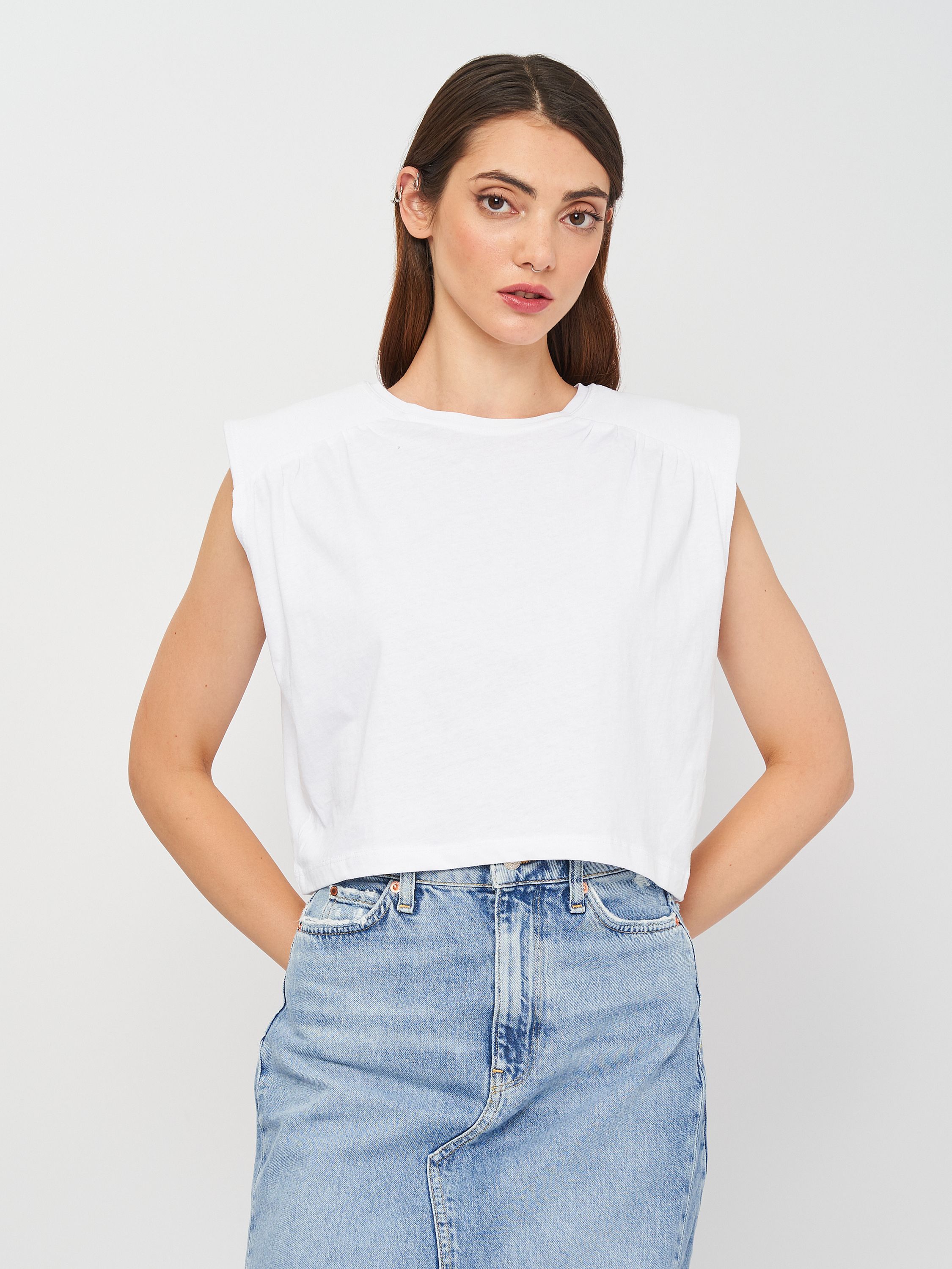

Футболка Zara 4174-628-250  Белая, Футболка Zara 4174-628-250 M Белая
