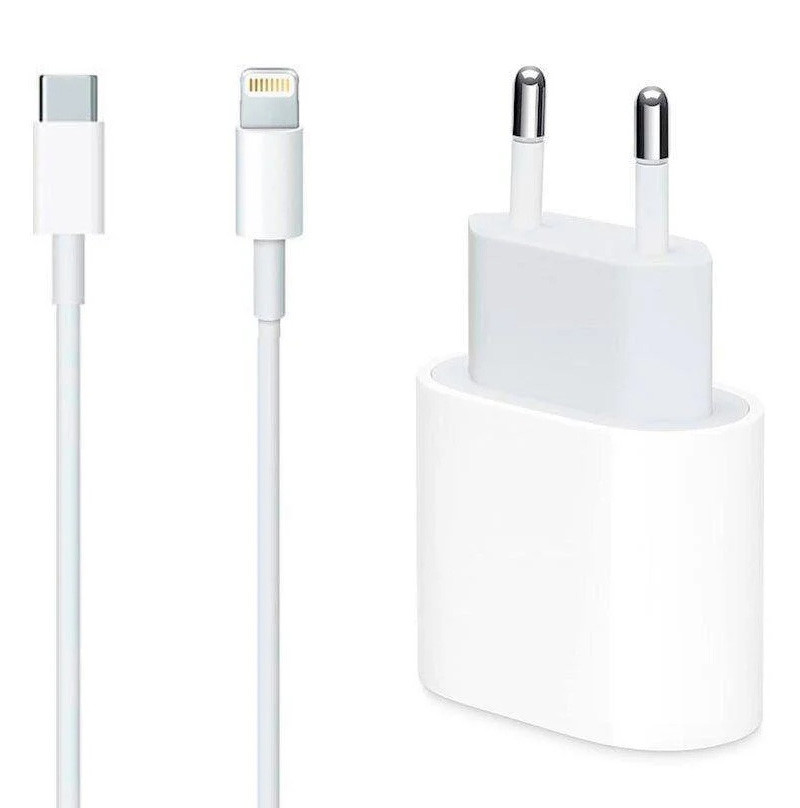 

СЗУ для Apple 25W Type-C Power Adapter + Type-C to Lightning cable (A) (box) Белый