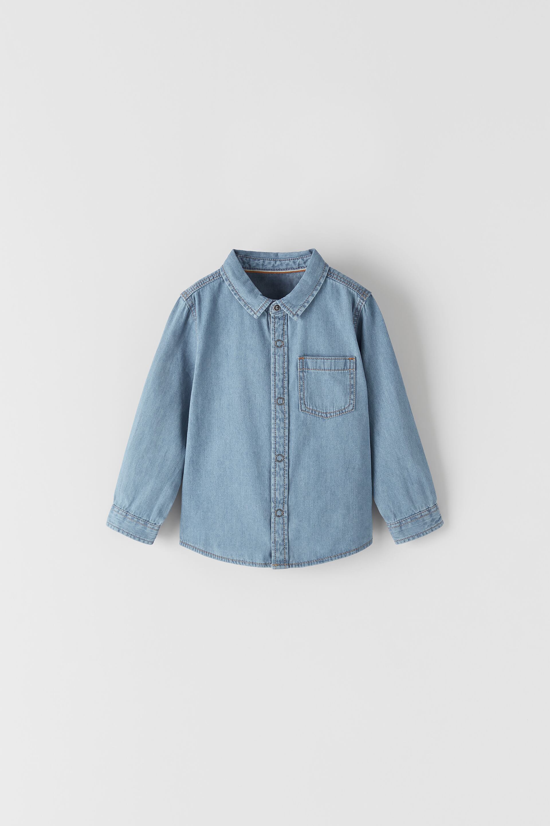 

Рубашка Zara 80см светло синий 8574570427