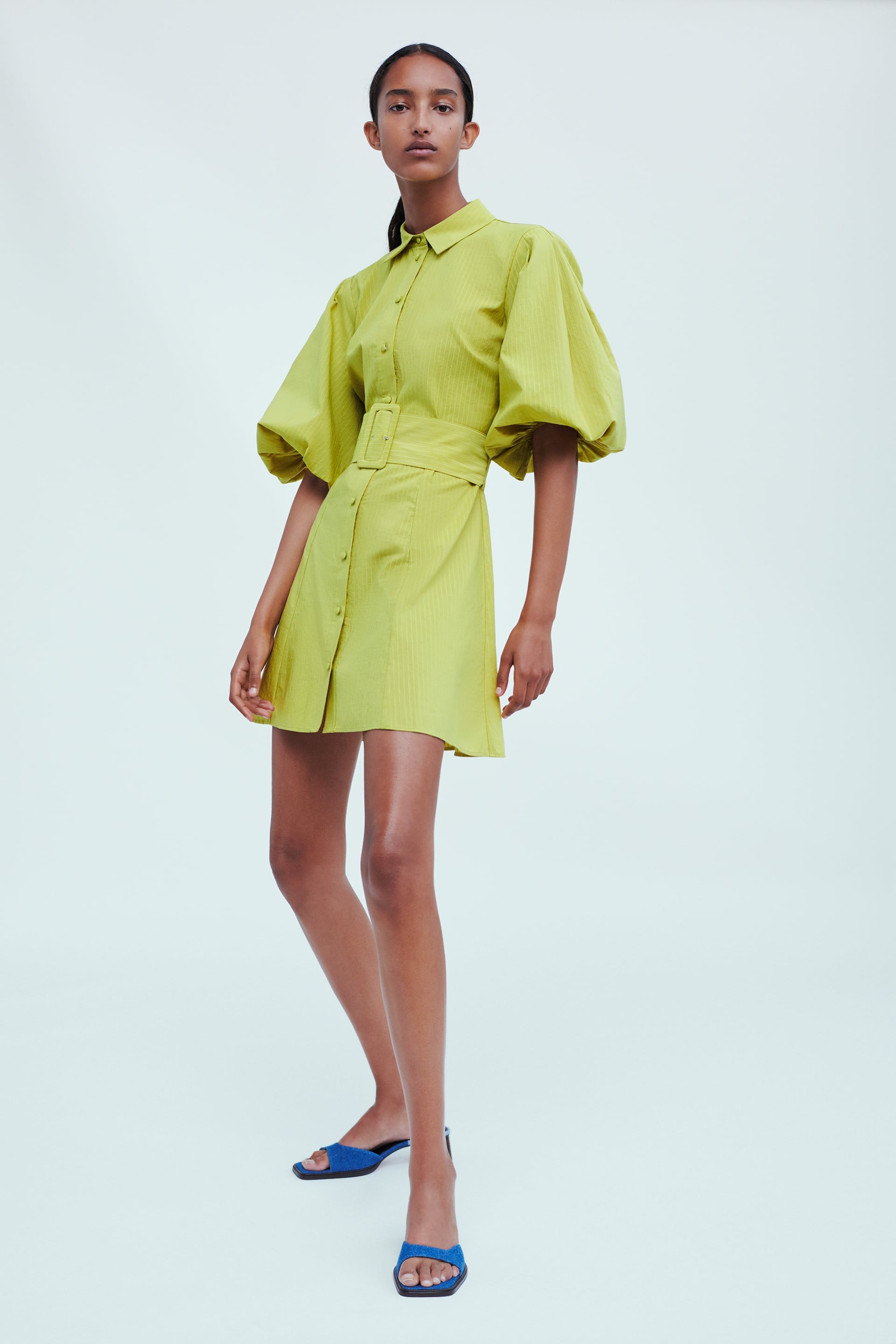 

Платье Zara  оливковый 7563246511, Платье Zara XS оливковый 7563246511
