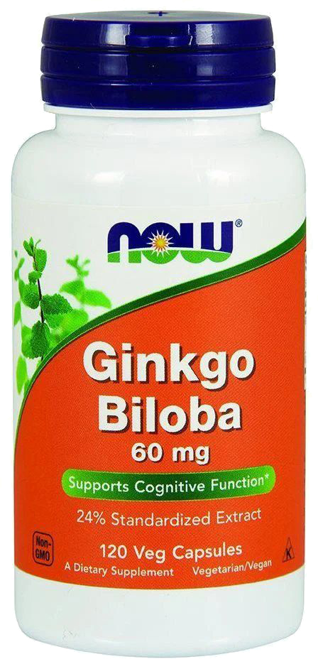 

Натуральная добавка Now Foods Ginkgo Biloba 60 мг 120 веган капсул (733739046871)