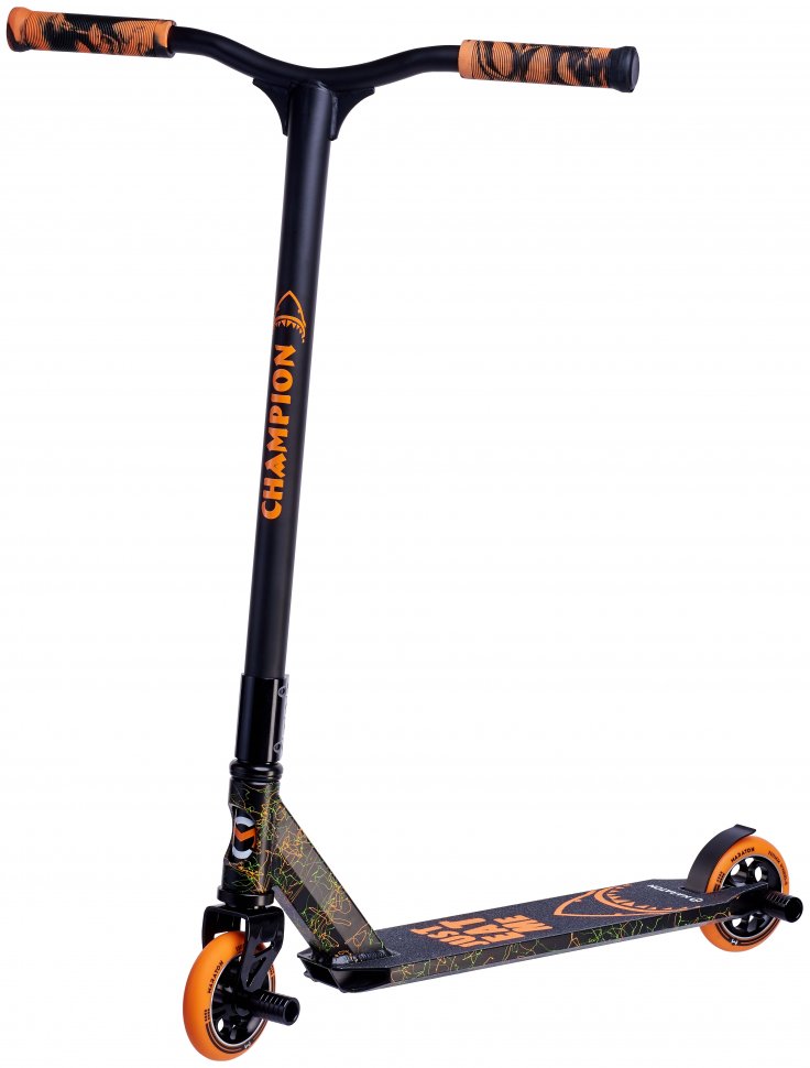 

Трюковой Самокат Maraton Champion 110 мм черный оранж