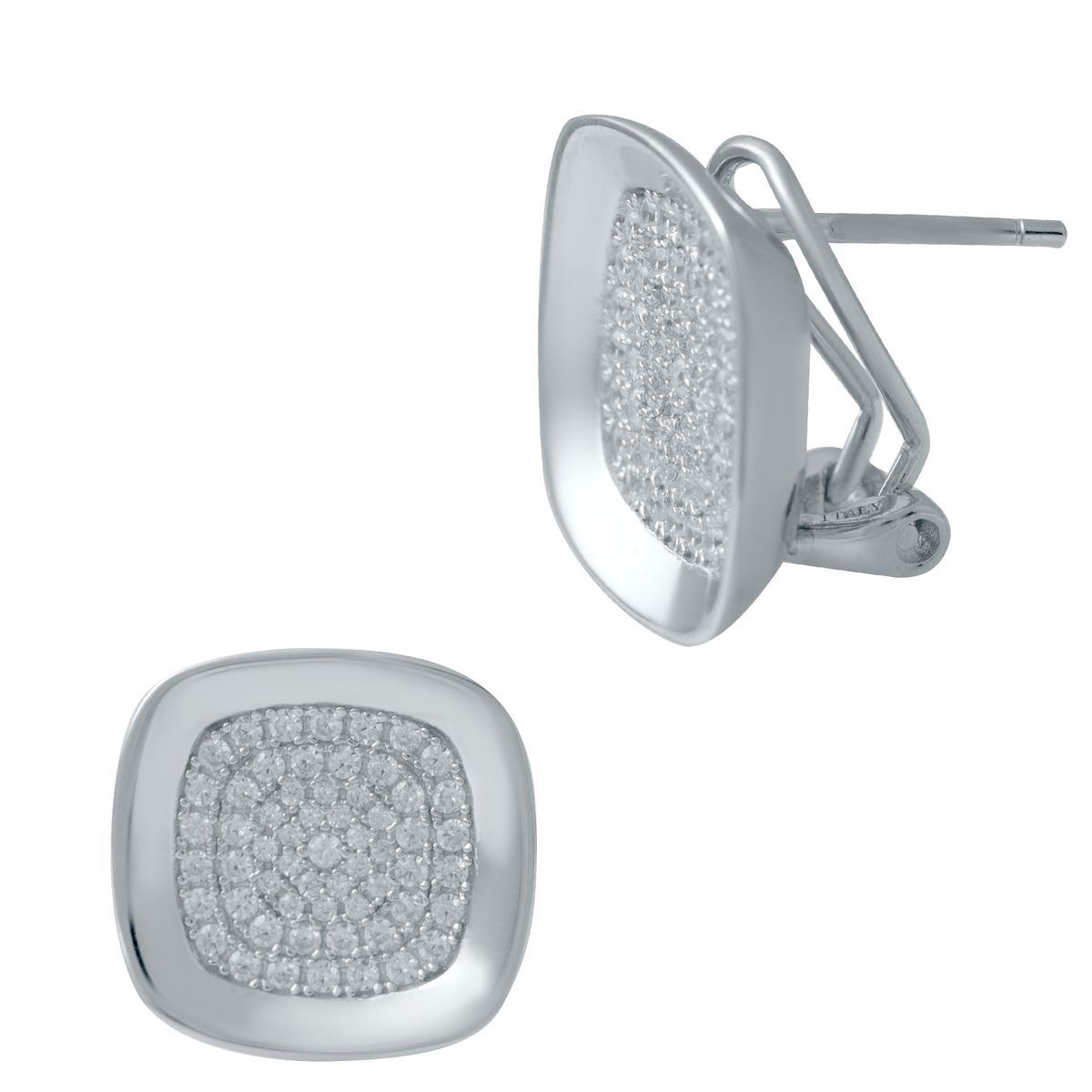 

Срібні сережки 925 проби 8,12 гр з цирконами BoutiqueTV