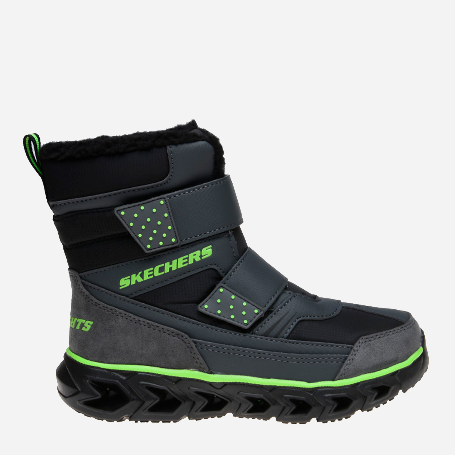 Акція на Дитячі черевики для хлопчика Skechers Hypno-Flash 2.0 90588L CCBK 31 (13.5) 19.5 см Сірі _1606341 від Rozetka