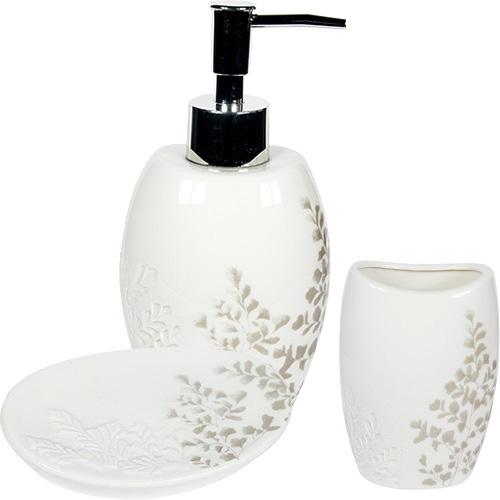 

Набор аксессуаров Anemone Clover для ванной комнаты: дозатор, мыльница и стакан (ST-889-07-011)