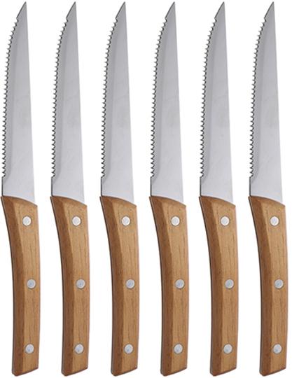 

Набор 6 стейковых ножей Bergner San Ignacio Ordesa с деревянной ручкой (SG-4266)