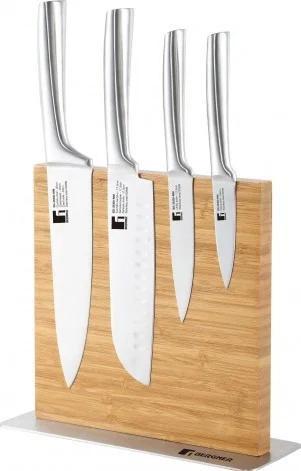 

Набор ножей Bergner Kobe 4 ножа на бамбуковой подставке (BG-39300-MM)