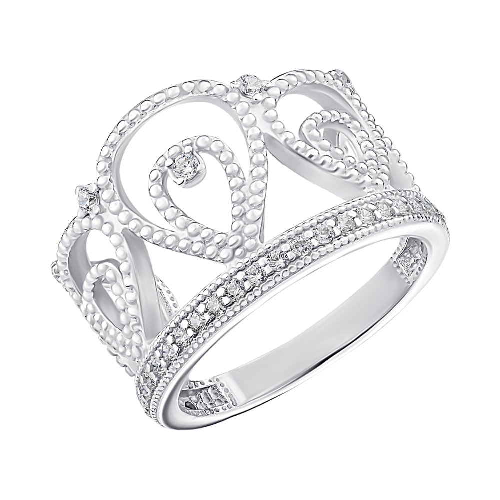 

Серебряное кольцо с фианитами 000148579 16 размера