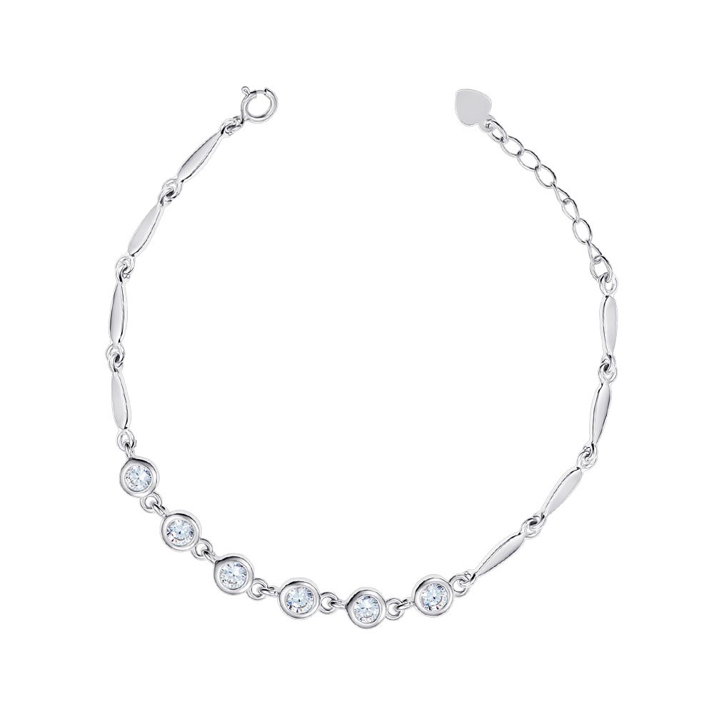 

Серебряный браслет с фианитами 000149029 16 размера