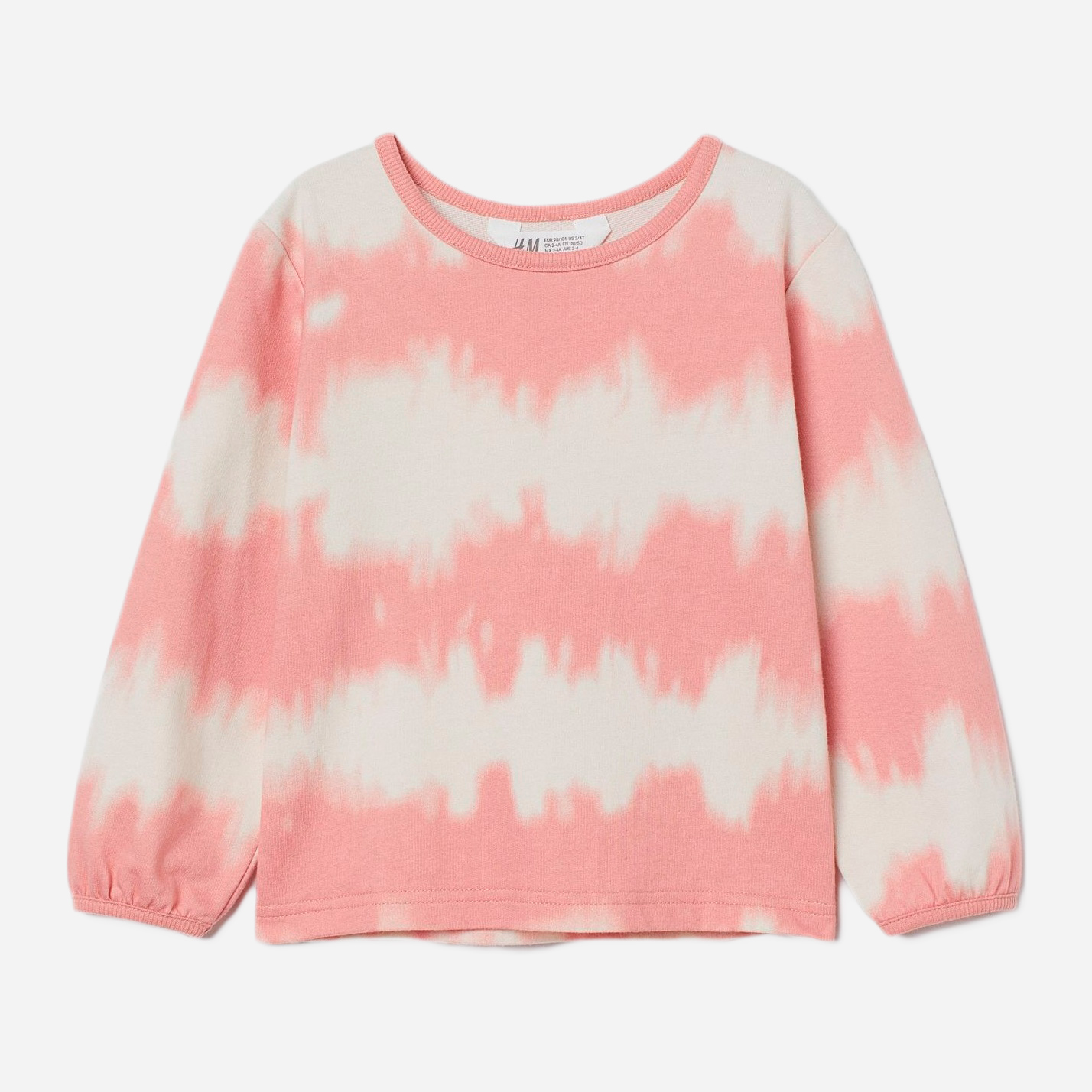 

Свитшот H&M 2201-909348 134-140 см Бело-розовый