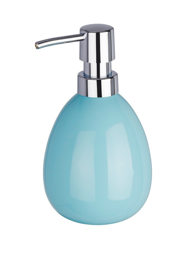 

Дозатор для мыла Wenko Polaris Pastel Blue, 390 мл, 9.5x16x9 см голубой