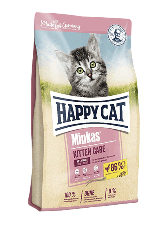 

Сухой корм Happy Cat Minkas Kitten Care Gefl для котят от 5 недель до 6 месяцев с птицей 1.5 кг