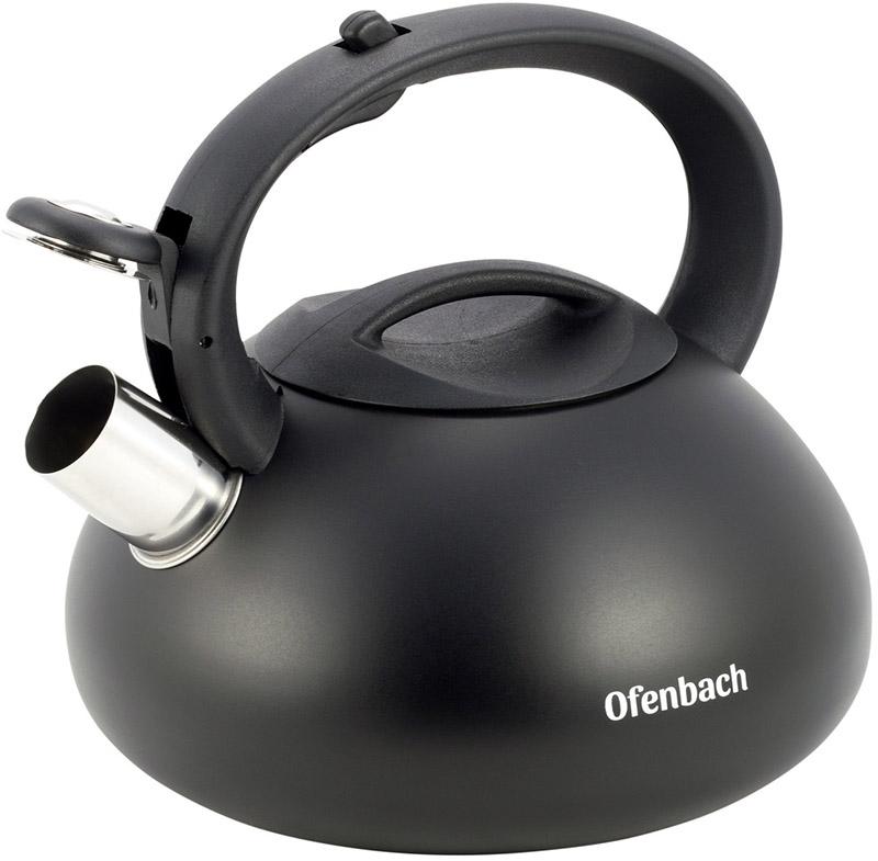 

Чайник Ofenbach Happy Kettle 2.5л из нержавеющей стали со свистком, черный матовый Ofenbach NB-100302