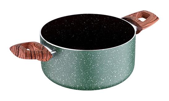 

Кастрюля Bergner Greener 3.15л с мраморным покрытием Bergner BG-31760-MBW