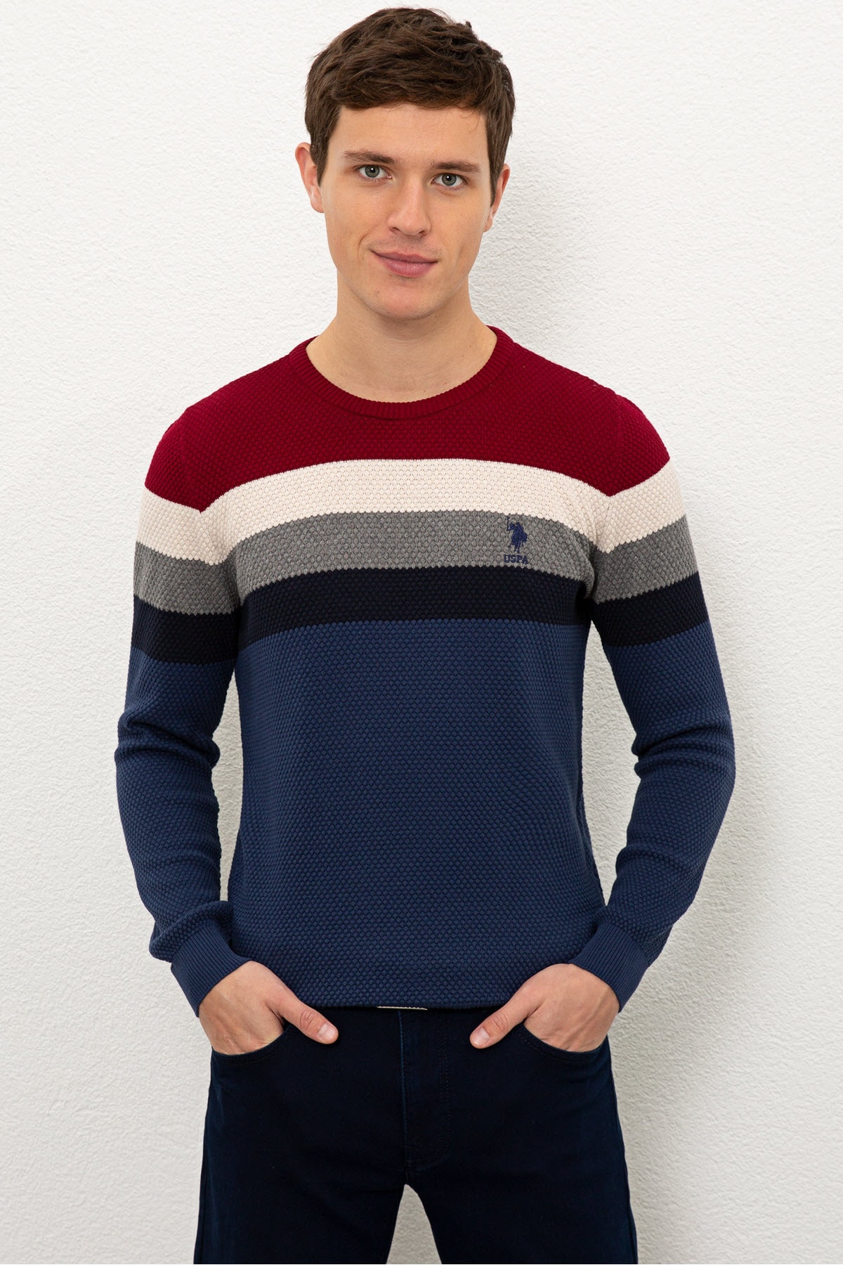 

Джемпер мужской U.S. Polo Assn. Синий  (1091095 VR028, Джемпер мужской U.S. Polo Assn. Синий 50 (1091095 VR028)