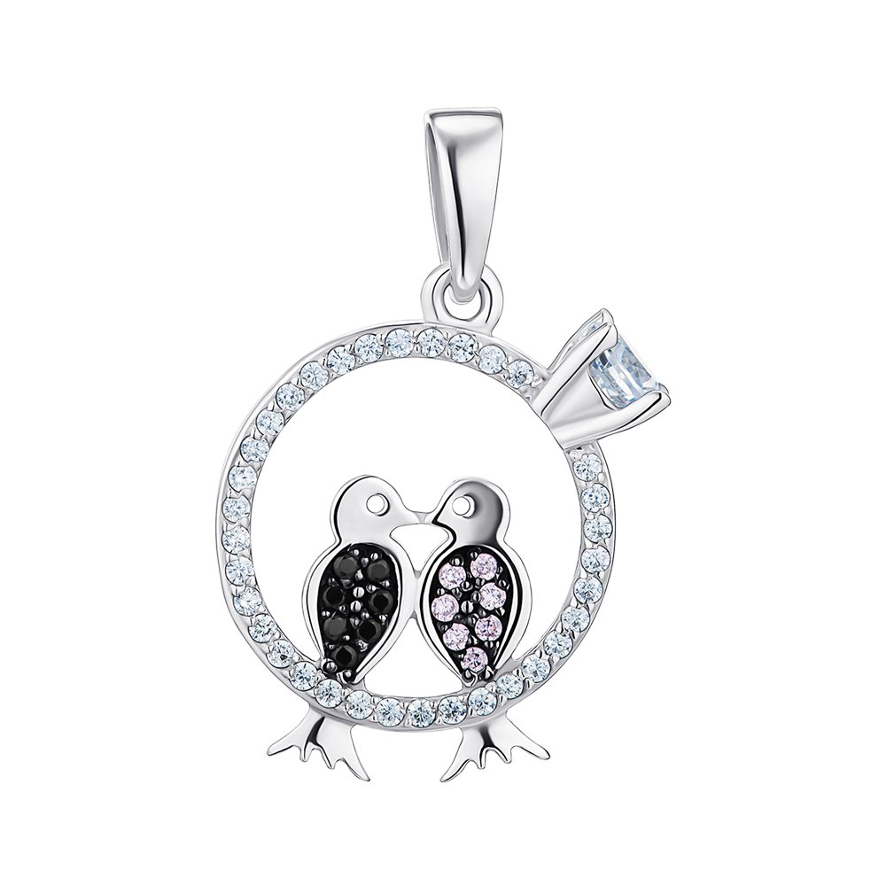 

Серебряный подвес с фианитами 000150608