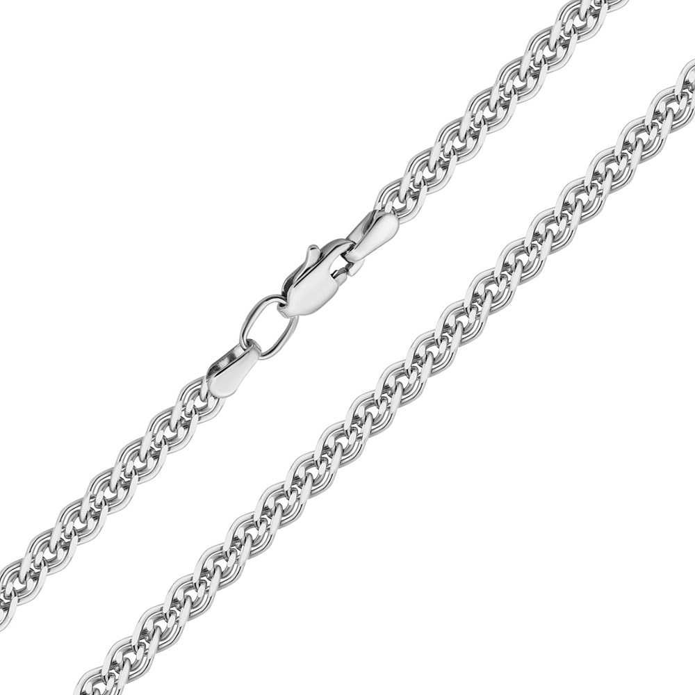 

Серебряная цепочка в плетении нонна с алмазной гранью 000122864 60 размера