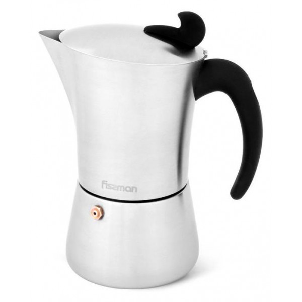 

Кофеварка гейзерная Fissman Henrietta Silver 360мл на 6 чашек
