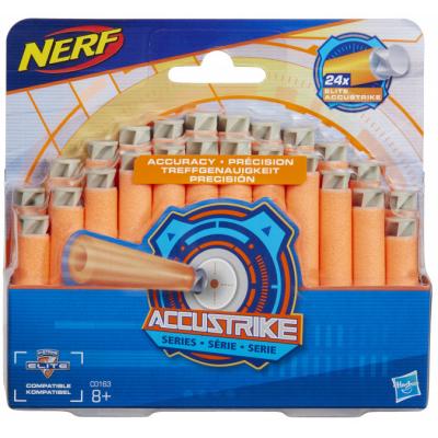 

Игрушечное оружие Hasbro Nerf Набор патронов Аккустрайк, 24 стрелы (C0163)