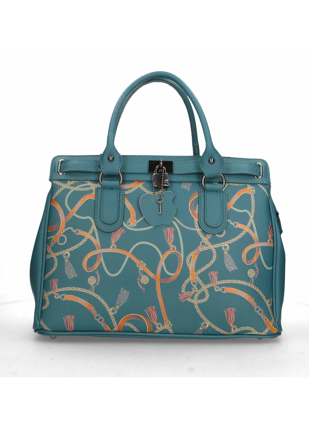 

Деловая Сумка Italian Bags 560145_petrolio Кожаная Синий