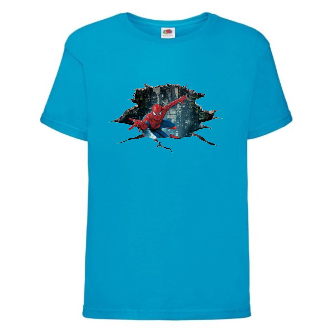 

Футболка детская Человек Паук 0016 (SPM-0016-blu) синяя размер 104 см