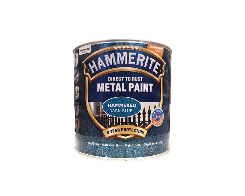 

Эмаль синтетическая HAMMERITE "МОЛОТКОВАЯ" антикоррозионная, темно-синяя, 0,25л