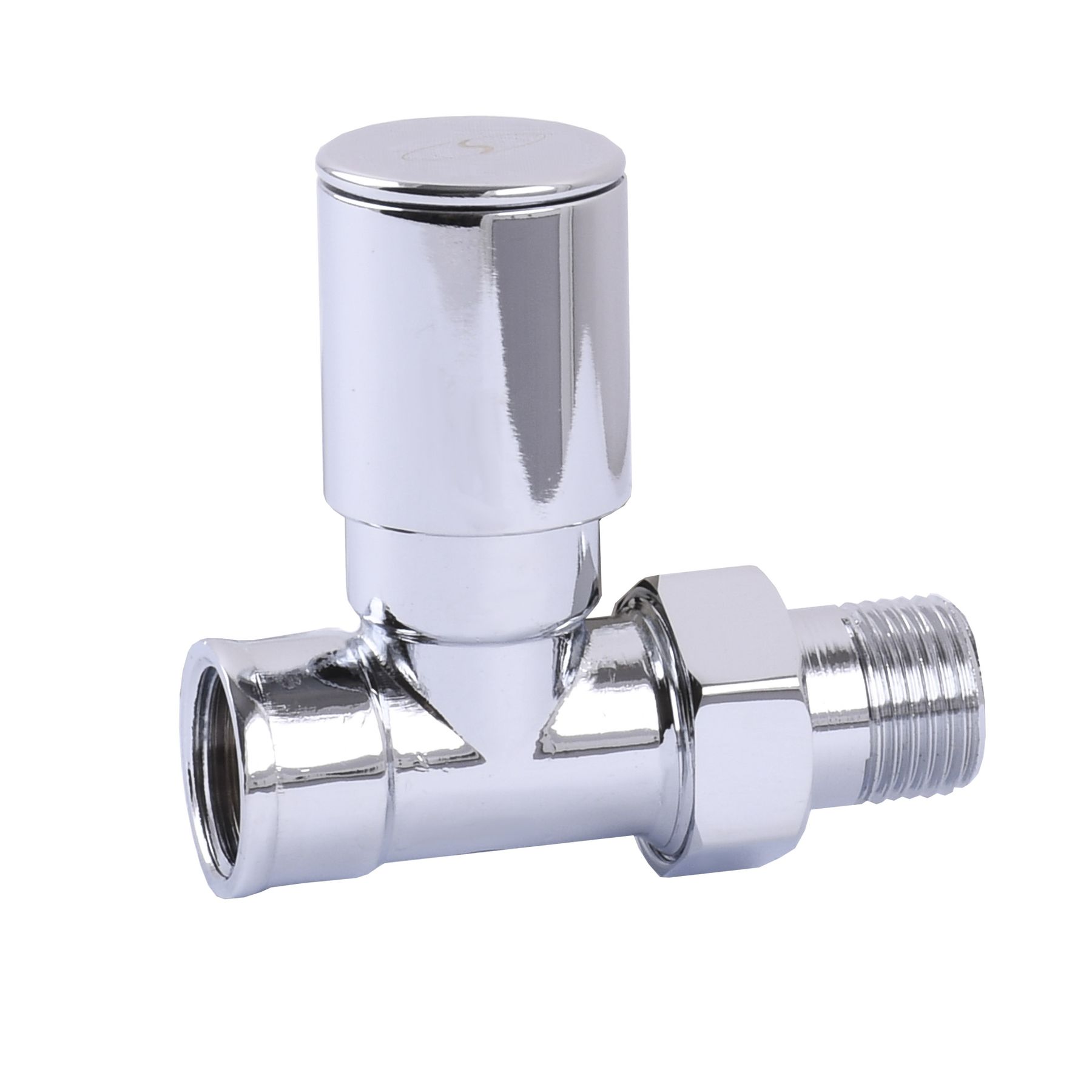 

Кран вентильный прямой с американкой SOLOMON 1/2" CHROM 1865 вент