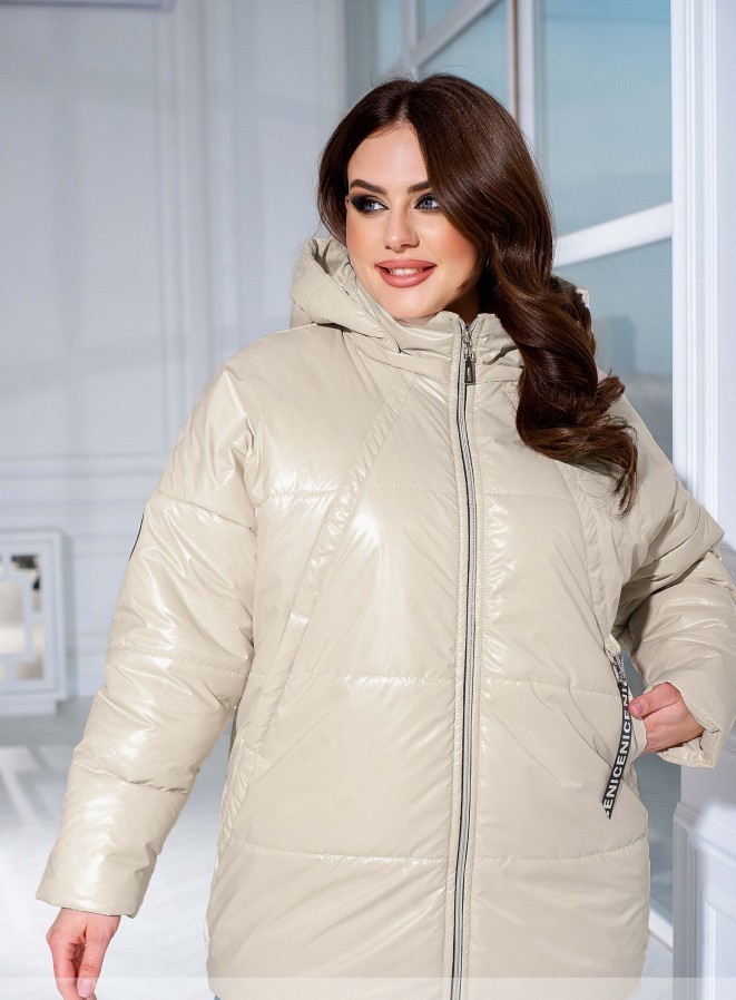 

Куртка Minova 18-332 - Бежева, Куртка Minova 18-332 64-66 Бежева