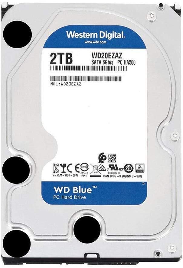 

WD Жесткий диск 3.5" SATA 3.0 2TB 5400 256MB Blue