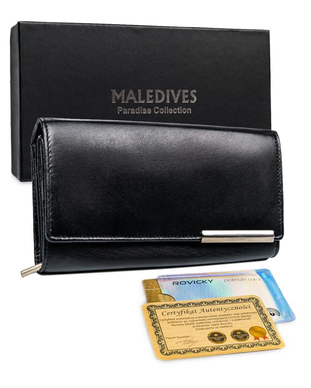 

Кошелек женский MALEDIVES RD-12-GCL-M BLACK