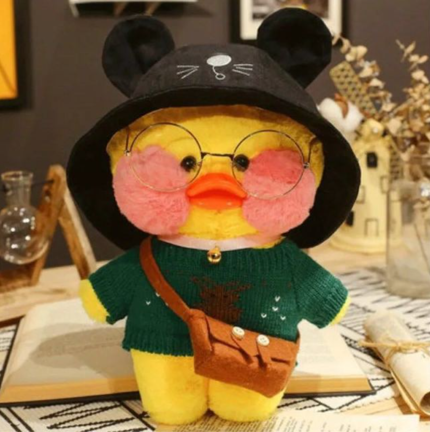 

Мягкая уточка с очками Лалафанфан (Lalafanfan Duck) 30 см, Mod 3