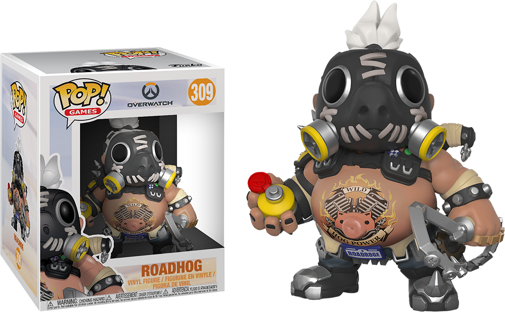 

Фигурка Funko Pop Фанко Поп Овервотч Турбосвин Overwatch Roadhog 15 см O R 309