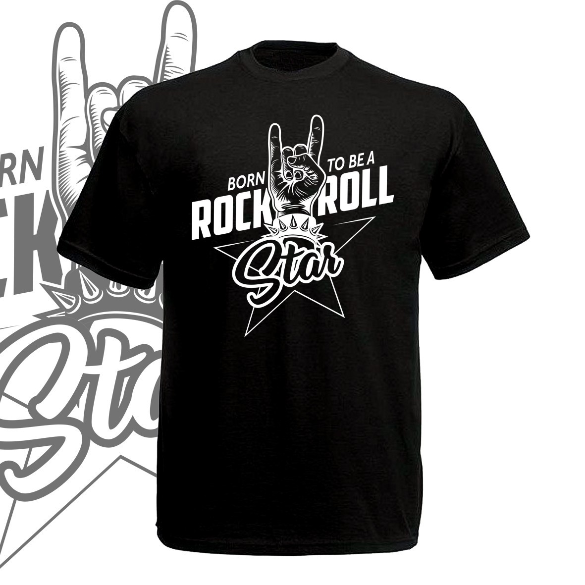 

Футболка GBI "Born to be a RockNRoll Star" прямая классика, черный, , ФЧ-0148, Футболка GBI "Born to be a RockNRoll Star" прямая классика, черный, XL, ФЧ-0148