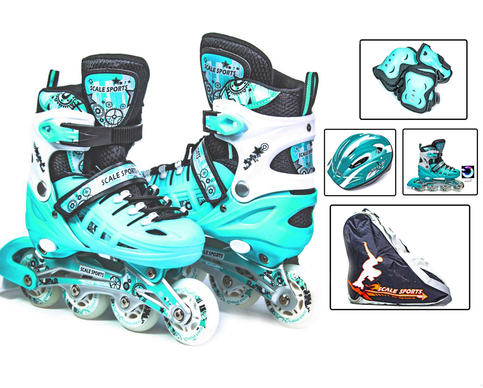 

Детские ролики 34 - 37 Scale Sports Мятный (2000000505121)