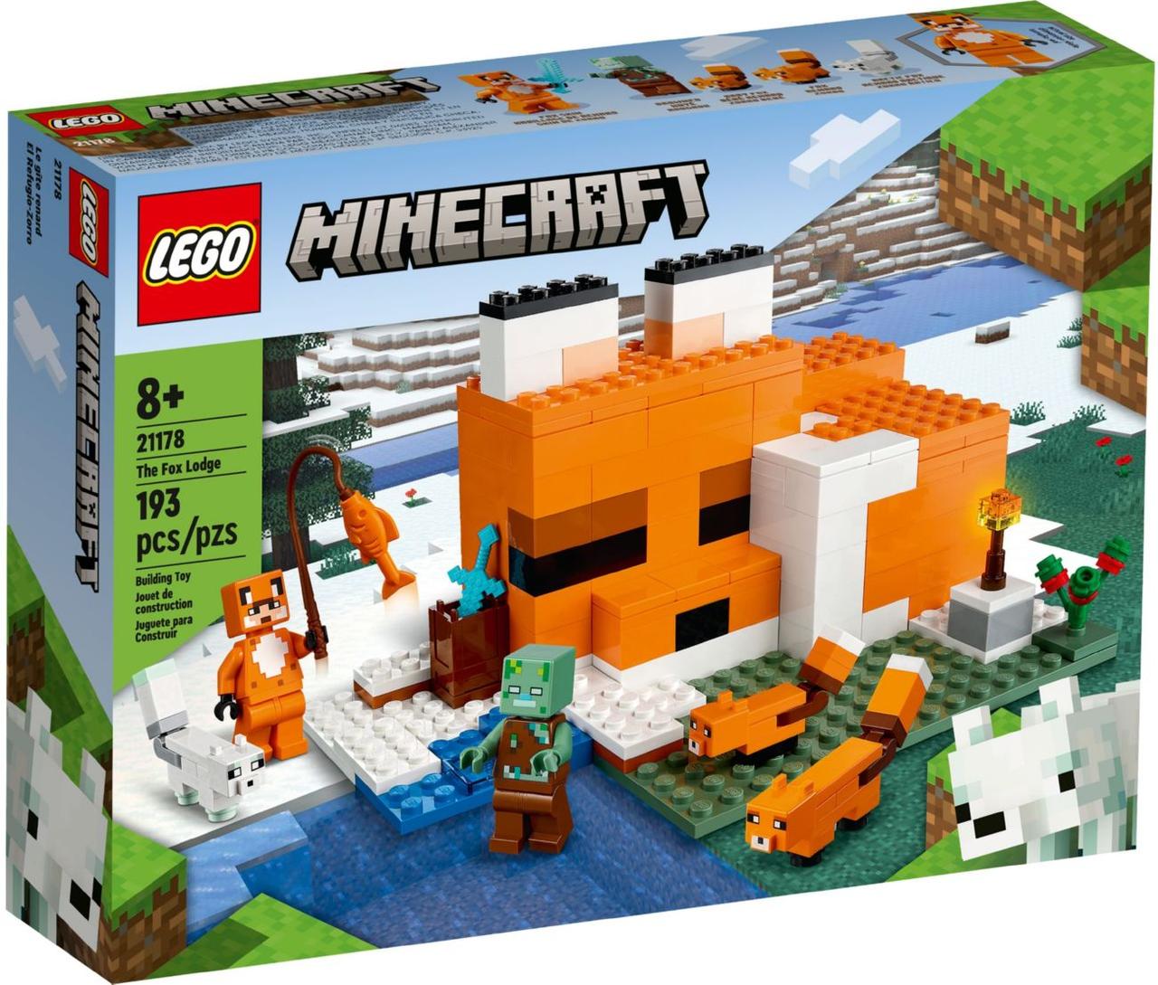 

Lego Minecraft Лисья хижина 21178