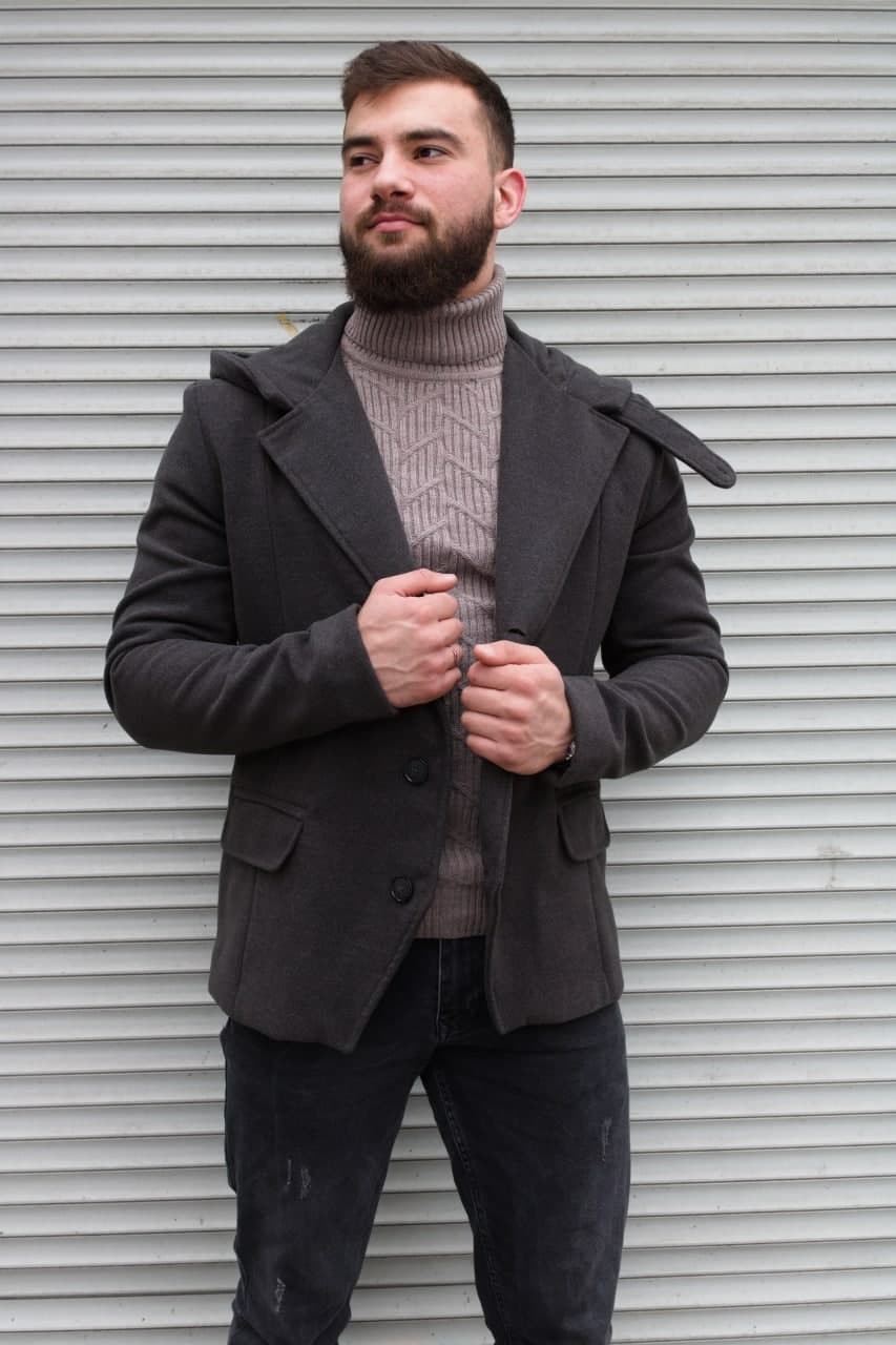 

Пальто R.A. Hooded Coat Gray  серое 2135, Пальто R.A. Hooded Coat Gray L серое 2135-L