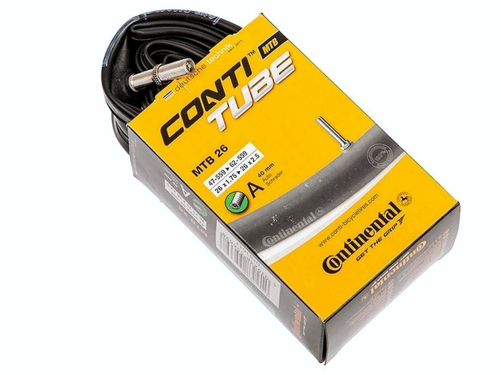 

Камера 26 Continental MTB 26х1,75-2,5 автовентиль 40mm упаковка коробка
