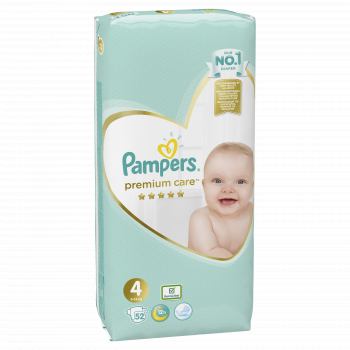 

Подгузники Premium Care 4 52шт Pampers (4015400278818) (81611071)