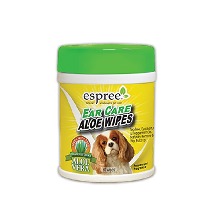 

Влажные салфетки Aloe Ear Care Pet Wipes Espree для собак и котов для ушей с алое 60шт.