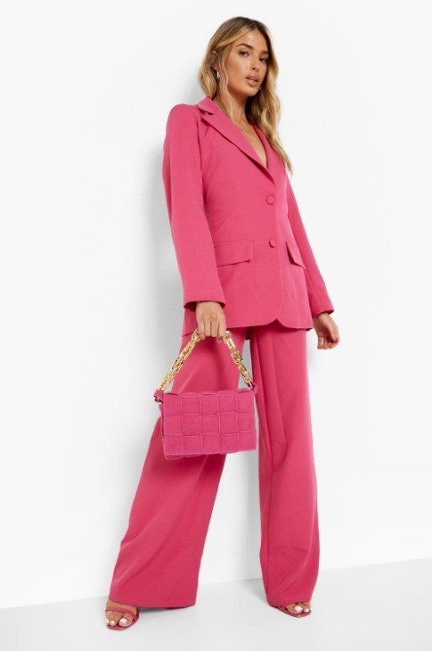 

Брюки Boohoo  малиновый 8527123004452, Брюки Boohoo 40 малиновый 8527123004452