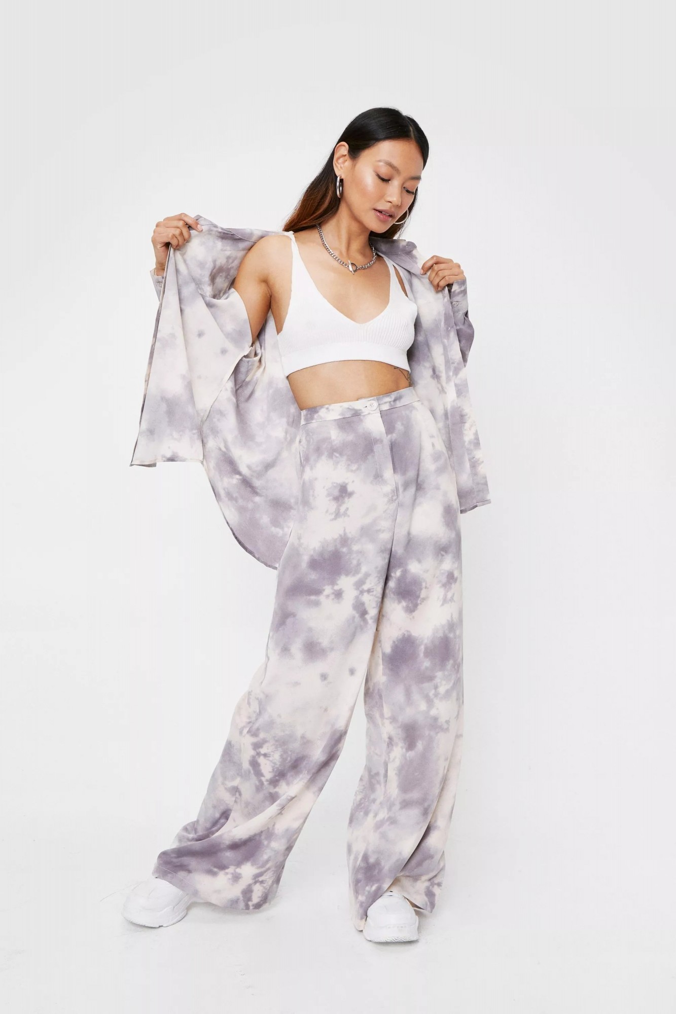 

Брюки Nastygal  серый 8527123004489, Брюки Nastygal 34 серый 8527123004489