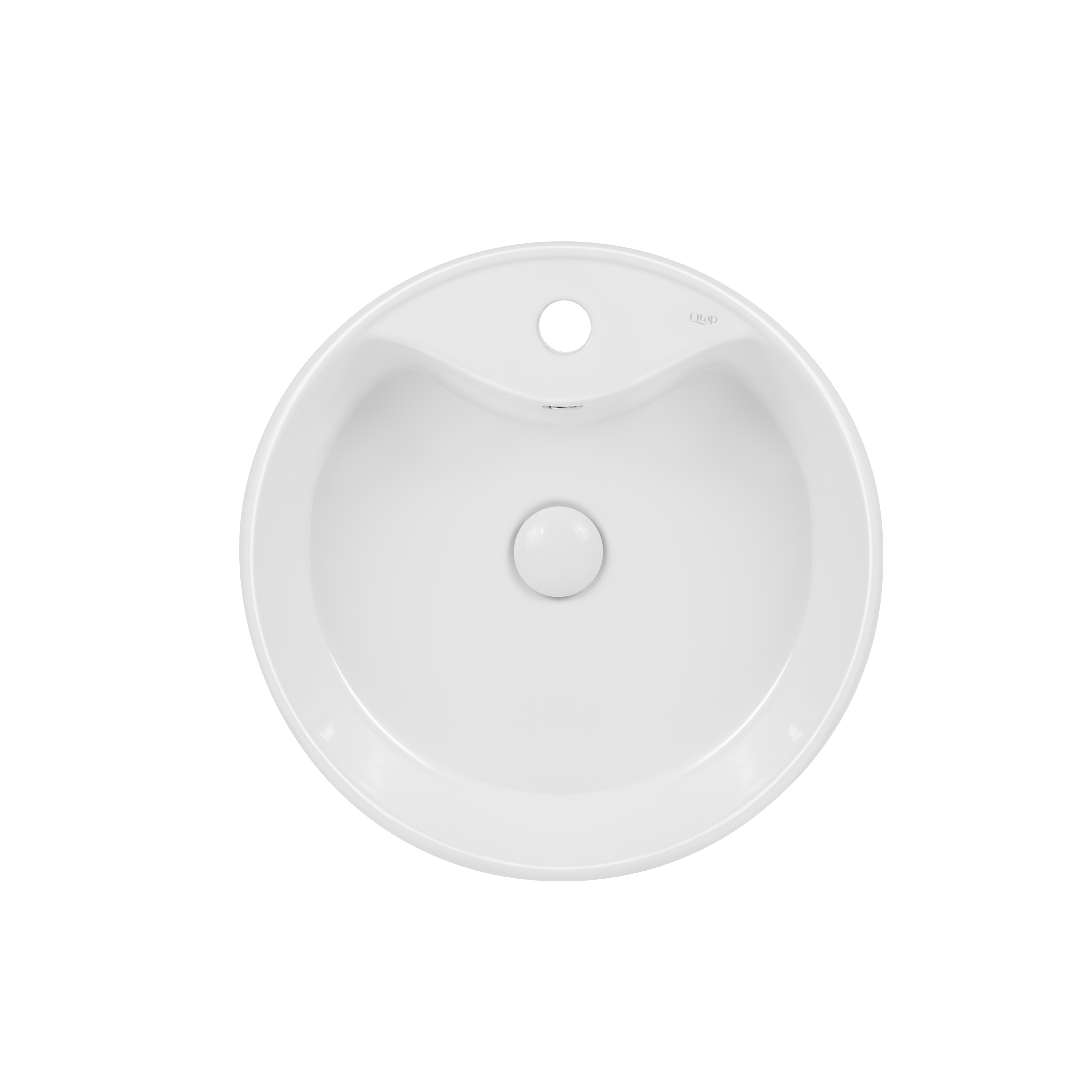 

Раковина-чаша Qtap Scorpio 460х460 White с донным клапаном QT14117046LW