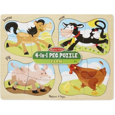 

Пазл Melissa&Doug 4 в 1 Ферма (MD9858)