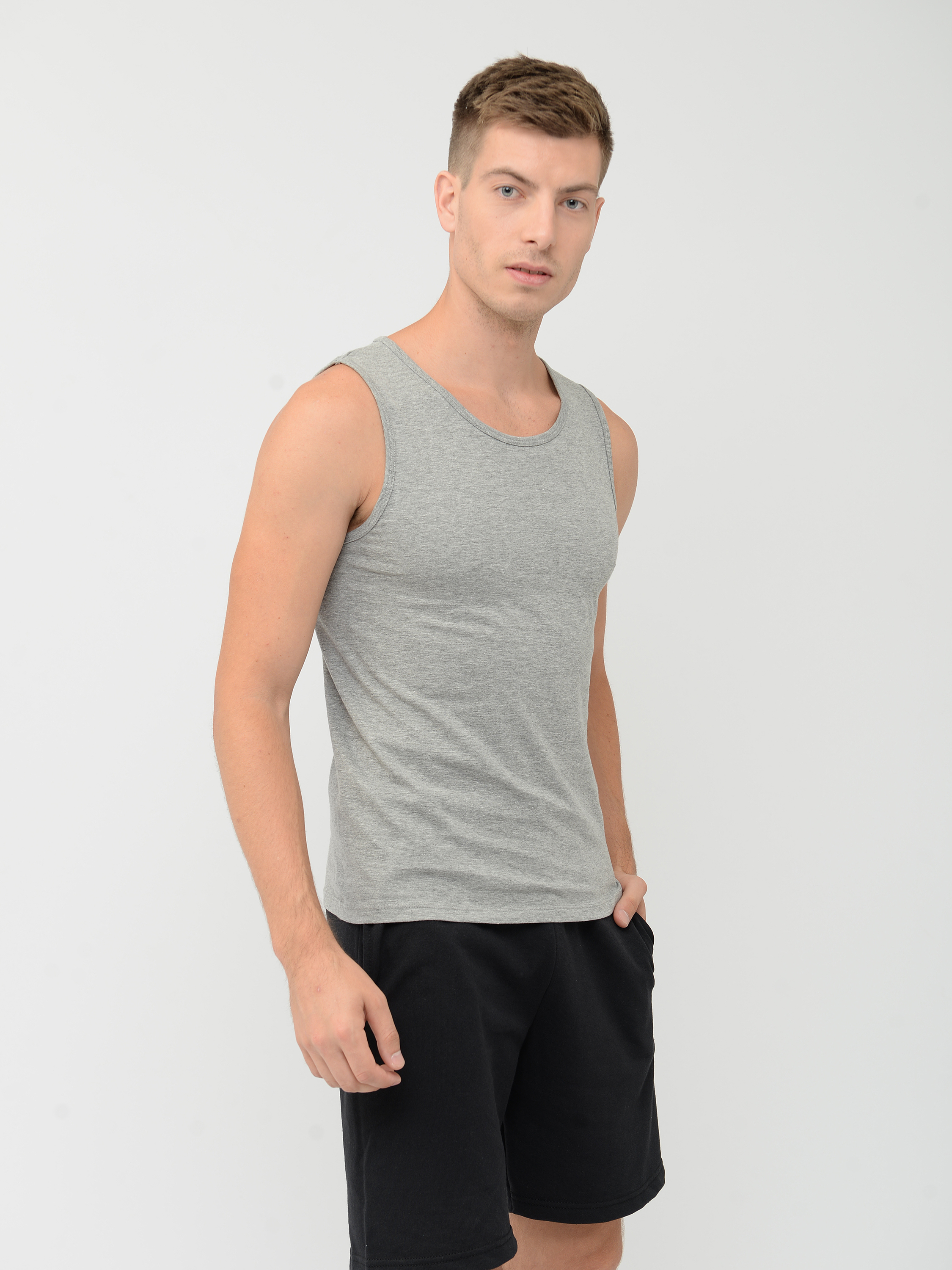 

Майка Sol's Justin 11465350 XL Серый Меланж