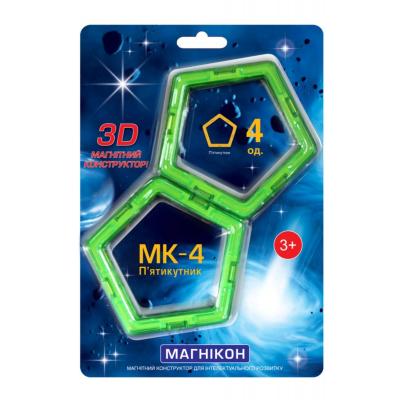 

Конструктор Магнікон Дополнительный набор пятиугольник, 4 шт. (MK-4-5У)