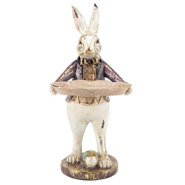 

Декоративная фигурка Elisey пасхальный кролик с подносом 29 см